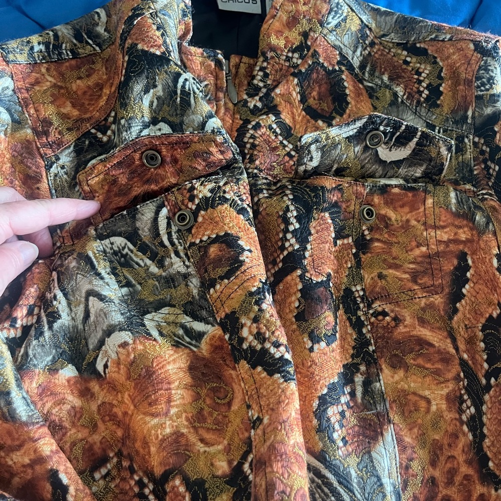 Chico's Artistic Patterned Blazer - image 6